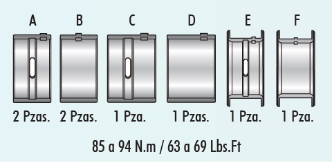 COJINETES DE BANCADA MORESA